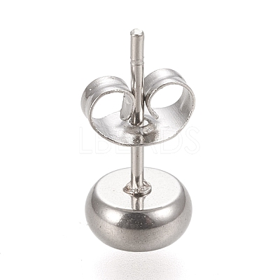 Non-Tarnish 304 Stainless Steel Stud Earring Settings STAS-K202-05A-P-1