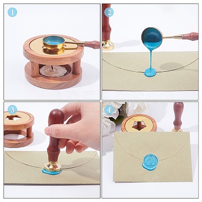 Sealing Wax Particles Kits for Retro Seal Stamp DIY-CP0003-60G-1