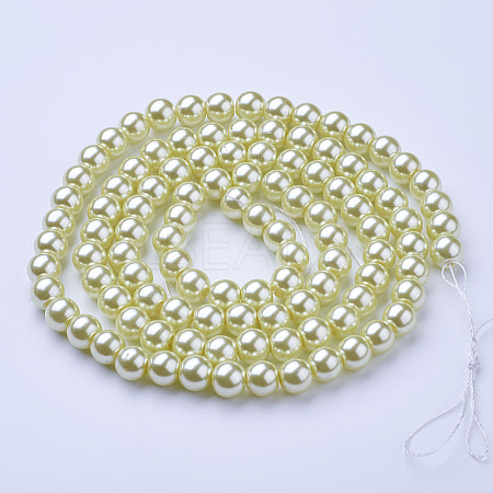 Glass Pearl Beads Strands HY-8D-B04-1