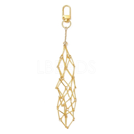 304 Stainless Steel Pouch Empty Stone Holder Pendant Decoration SA-CJC5C8-G-1