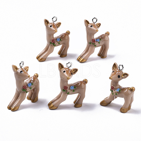 Resin Pendants X-RESI-T028-67-1