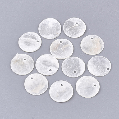 Capiz Shell Pendants X-SHEL-S274-71B-1