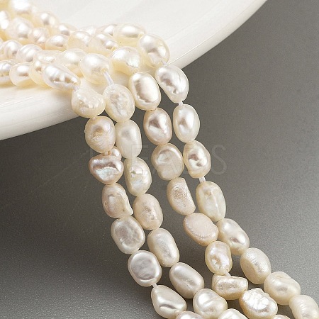 Natural Keshi Pearl Cultured Freshwater Pearl Beads Strands PEAR-P062-25B-X-1