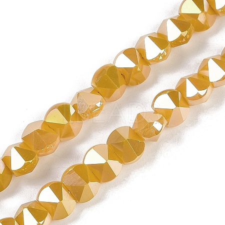 Electroplate Glass Beads Strands EGLA-B009-05A-03-1