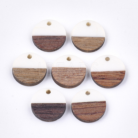 Resin & Walnut Wood Pendants RESI-S358-02E-01-1