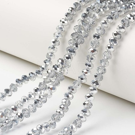 Electroplate Transparent Glass Beads Strands LS-EGLA-A034-T6mm-M16-1