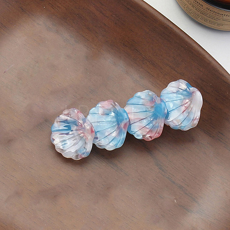 Shell Shape Cellulose Acetate Alligator Hair Clips PW-WG23971-06-1