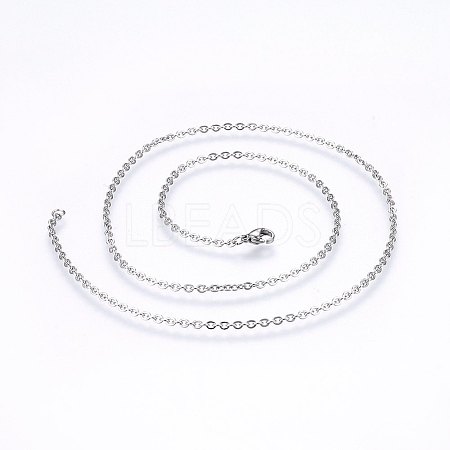 Non-Tarnish 304 Stainless Steel Cable Chains Necklaces NJEW-F226-04P-09-1