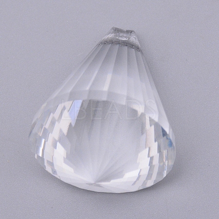 Transparent Glass Pendants GLAA-WH0022-26-1