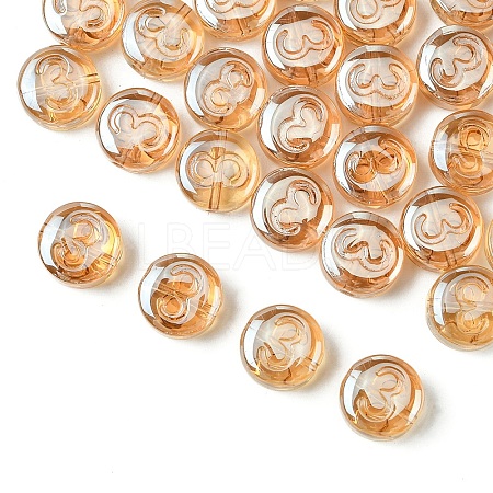 Electroplate Glass Beads EGLA-YW0005-02C-1