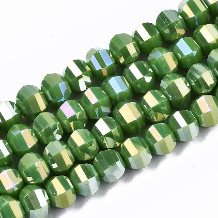 Electroplate Glass Beads Strands EGLA-S194-01A-A03-1