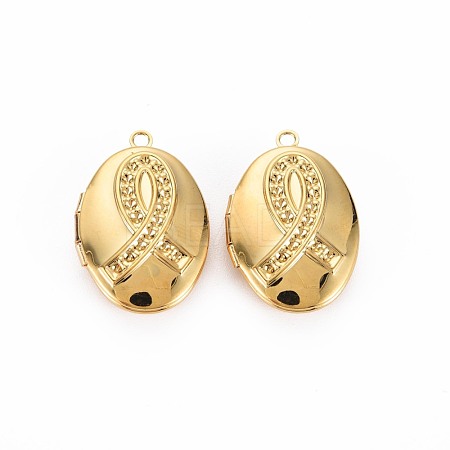 Brass Locket Pendants KK-S356-749-1