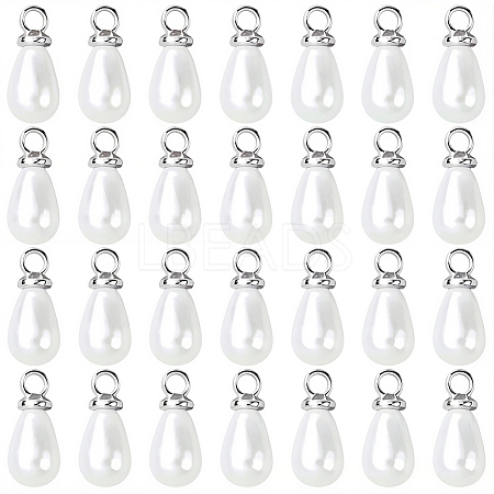 96Pcs ABS Plastic Imitation Pearl Pendants KY-SC0002-32P-1