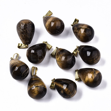 Natural Tiger Eye Pendants X-G-S364-072-1