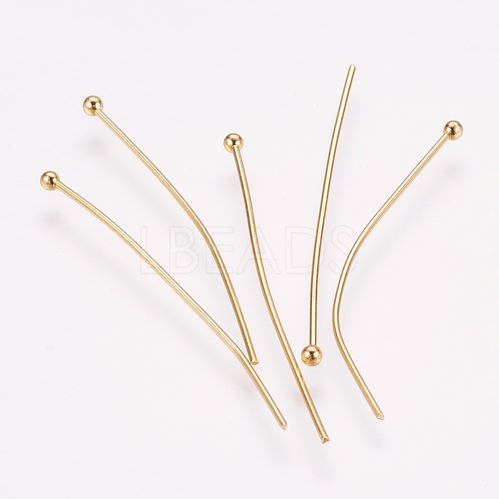 304 Stainless Steel Ball Head Pins - Lbeads.com