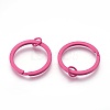 Spray Painted Iron Split Key Rings IFIN-L038-06-FF-1