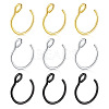 316 Surgical Stainless Steel Clip on Nose Rings WGA7223-09-3