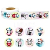 Round Paper Self-Adhesive Panda Thank You Gift Sticker Rolls PW-WG95786-01-1
