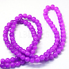 Baking Paint Imitation Jade Glass Round Bead Strands X-DGLA-Q021-10mm-27-3
