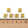 Brass Rhinestone Spacer Beads RSB074NF-12G-3