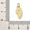 Rack Plating Brass Micro Pave Cubic Zirconia Pendants KK-I720-71G-02A-3