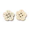Carved 4-hole Basic Sewing Button in Flower Shape NNA0YYS-3