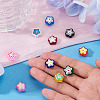 10Pcs 10 Colors Handmade Glass Enamel Beads GLAA-TA0003-96-5