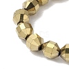 Electroplated Synthetic Non-magnetic Hematite Beads Strands G-I364-L01-4