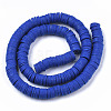 Handmade Polymer Clay Beads Strands CLAY-R089-8mm-007-2