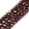 Electroplate Glass Beads Strands EGLA-A044-T6mm-B02-1