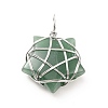Natural Green Aventurine Pendants G-D458-07P-04-RS-2