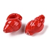 Handmade Printed Porcelain Beads Strand PORC-T133-01B-3
