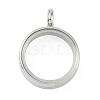 304 Stainless Stee Locket Pendants STAS-S132-16P-02-1