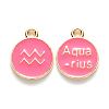 Alloy Enamel Pendants X-ENAM-S124-01A-03J-1