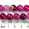 Natural Striped Agate/Banded Agate Bead Strands G-K166-13-10mm-03-3