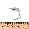304 Stainless Steel Cuff Ring Components STAS-P403-09P-3