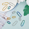12Pcs 6 Style 304 Stainless Steel Linking Rings STAS-FH0001-95-5