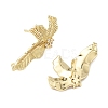 Brass Micro Pave Clear Cubic Zirconia Stud Earring Findings LS-KK-Z106-02G-04-2