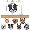 35Pcs 7 Styles Opaque Printed Acrylic Pendants OACR-CJ0002-64-2