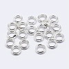 925 Sterling Silver Split Jump Rings STER-F036-01S-0.6x8mm-1