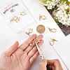 Beebeecraft 8Pcs Brass Enamel Toggle Clasps FIND-BBC0001-32-3