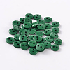 2-Hole Flat Round Resin Sewing Buttons for Costume Design BUTT-E119-24L-14-1