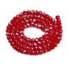 Electroplate Glass Beads Strands EGLA-A044-P4mm-A15-3