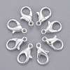Silver Color Plated Alloy Lobster Claw Clasps X-E105-S-1