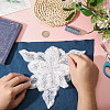 2Pcs Fabric with Tube Beads and Pearl Beads & Sequins Patches DIY-PH0038-13B-3