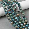 Dyed Natural Regalite/Imperial Jasper/Sea Sediment Jasper Beads Strands G-B124-C01-21-5