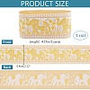  4.7~5 Yards Elephant/Cross/Rhombus Ethnic Style Polyester Jacquard Wide Ribbon OCOR-PH0004-33-2
