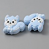 Squirrel Food Grade Eco-Friendly Silicone Beads SIL-WH0012-030C-2