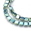 Electroplated Non-magnetic Synthetic Hematite Beads Strands G-P392-A-3