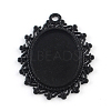 Electrophoresis Alloy Oval Pendant Cabochon Settings X-PALLOY-Q304-49-NR-1